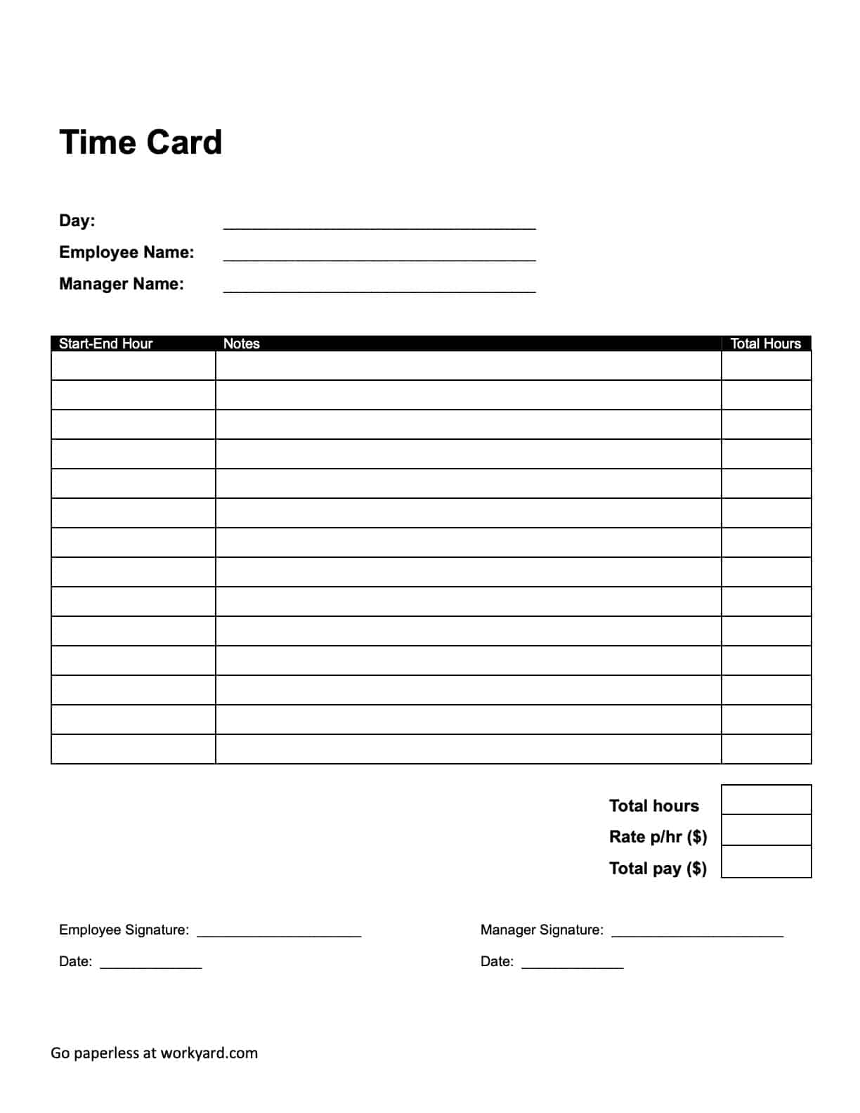 Construction Timesheet Templates: Download Print for Free